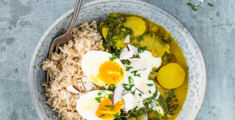 Curry de blettes à cardes jaunes