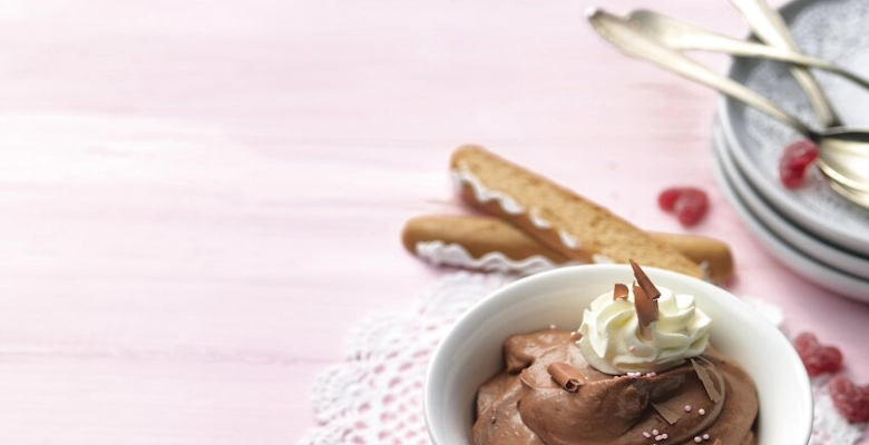 Mousse al cioccolato e al quark bio