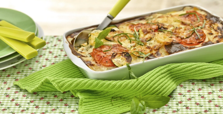 Bio-Kartoffel-Zucchini-Gratin